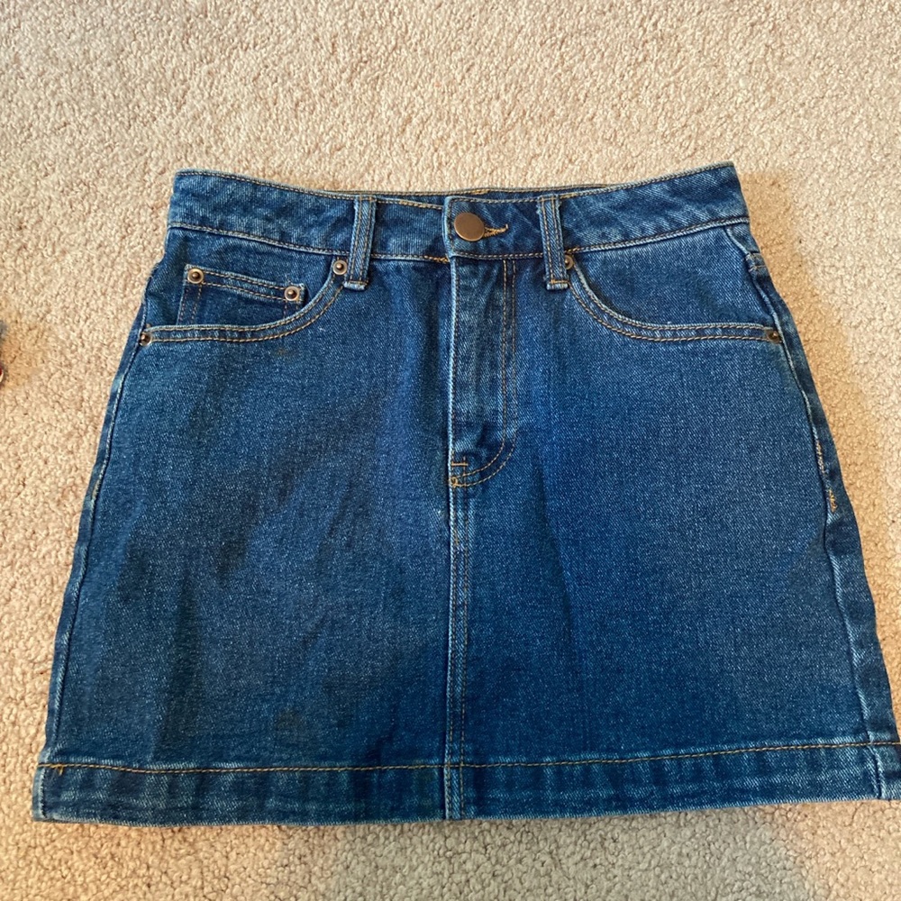 forever 21 denim skirt